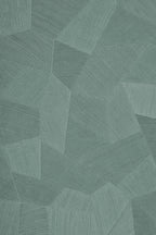 Facet wallpaper by Arte in Green – Eucalyptus – flat swatch of the geometric pattern