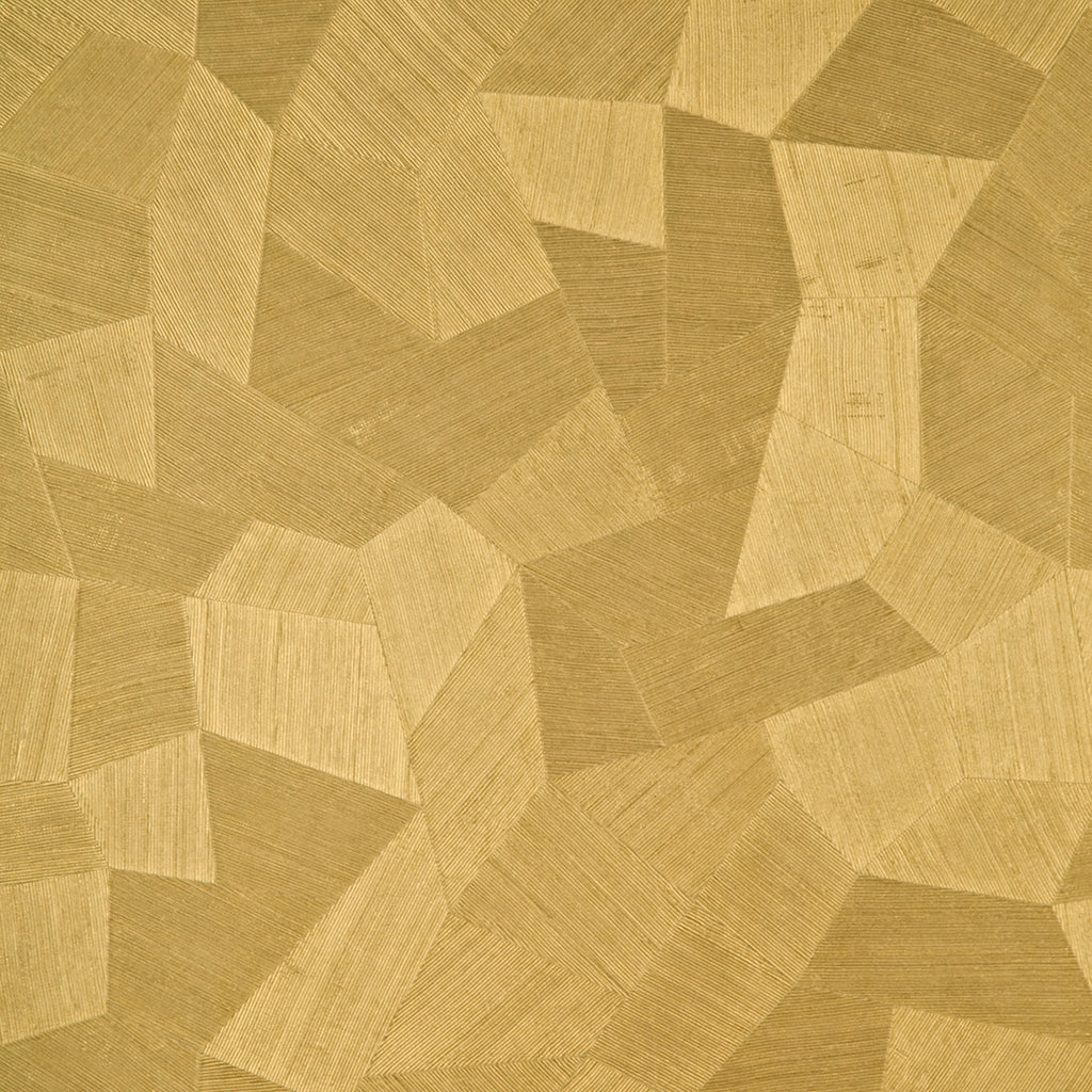 Facet wallpaper by Arte in Gold – Pure Gold – flat swatch of the geometric pattern