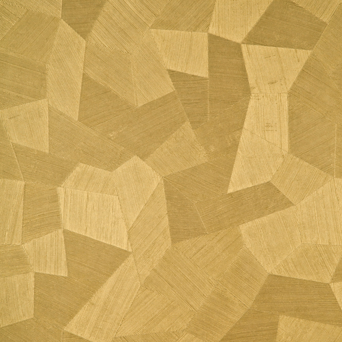 Facet wallpaper by Arte in Gold – Pure Gold – flat swatch of the geometric pattern