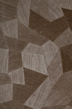 Facet wallpaper by Arte in Brown (Dark Shadow) – flat swatch of the geometric pattern