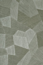 Facet wallpaper by Arte in Green – Sage – flat swatch of the geometric pattern