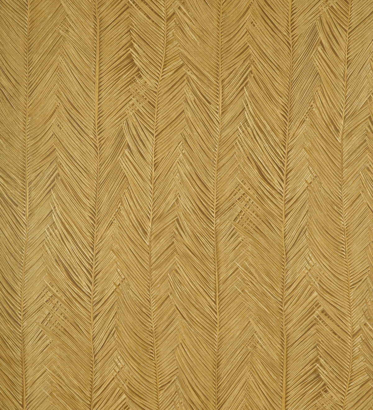 Itaya wallpaper by Arte in Gold (Goldstorm) – flat swatch of the foliage pattern