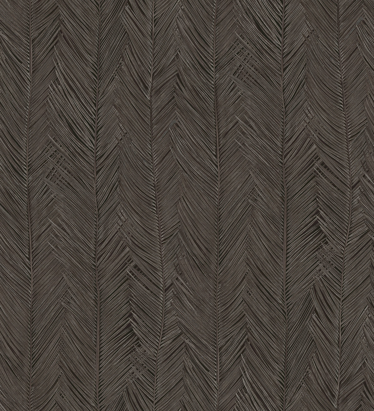 Itaya wallpaper by Arte in Black – Graphite – flat swatch of the foliage pattern