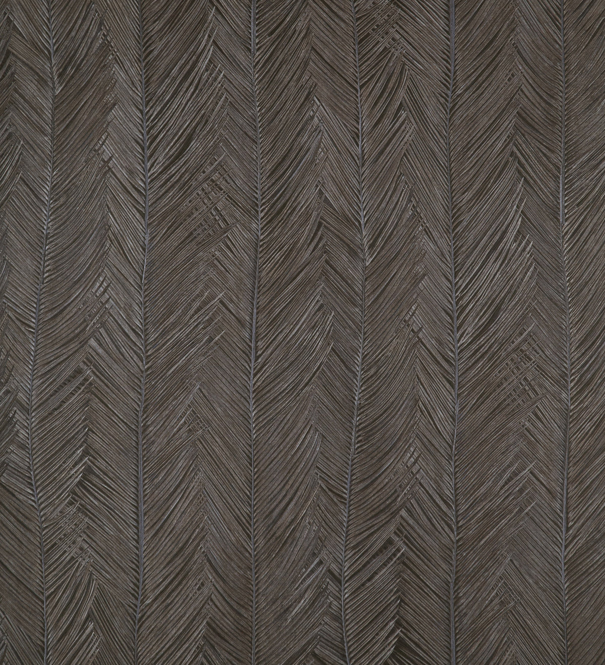 Itaya wallpaper by Arte in Black – Charcoal – flat swatch of the foliage pattern