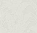 Musa wallpaper by Arte in White (Off-White) – flat swatch of the banana-leaf pattern