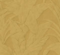 Musa wallpaper by Arte in Gold (Gold Leaf) – flat swatch of the banana-leaf pattern