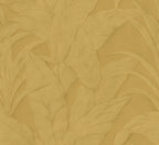 Musa wallpaper by Arte in Gold (Gold Leaf) – flat swatch of the banana-leaf pattern