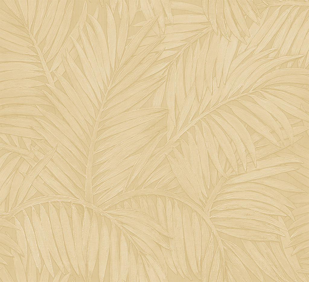 Sabal by Arte wallpaper by Arte in Beige (Abalone) – flat swatch of the palm-leaf pattern