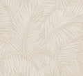 Sabal by Arte wallpaper by Arte in Cream (Pearl) – flat swatch of the palm-leaf pattern