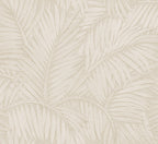 Sabal by Arte wallpaper by Arte in Cream (Pearl) – flat swatch of the palm-leaf pattern