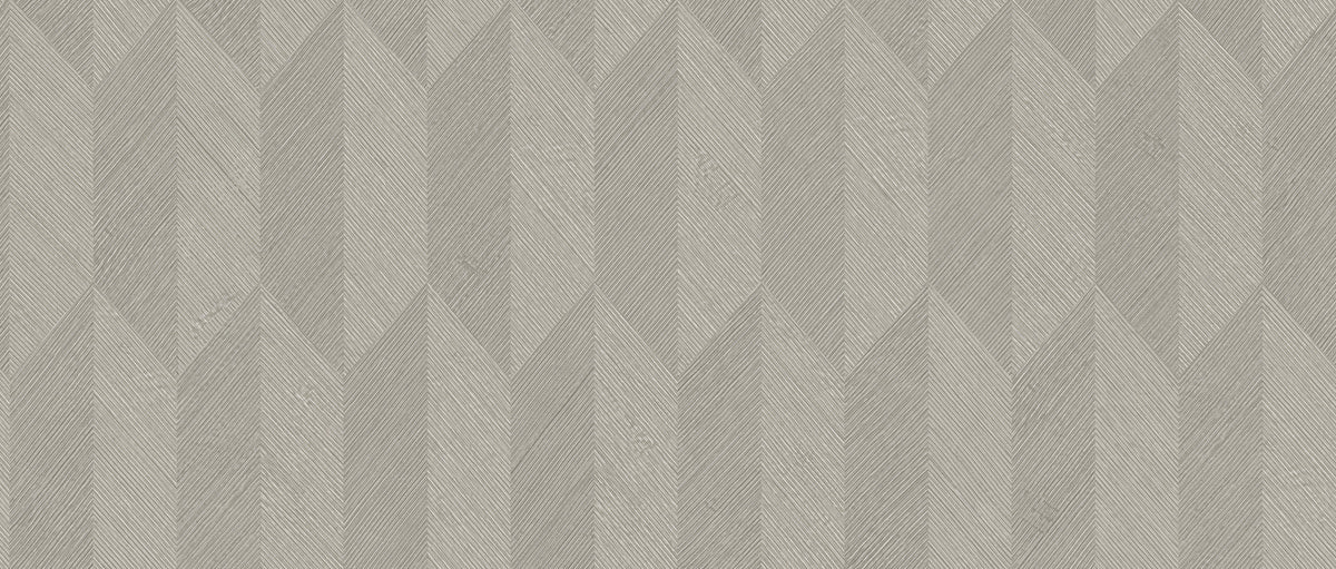Symbol wallpaper by Arte in Grey – Dove – flat swatch of the geometric pattern