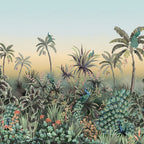 Nightbird Symphony Mural in Sunkissed - Wallpaper Trader