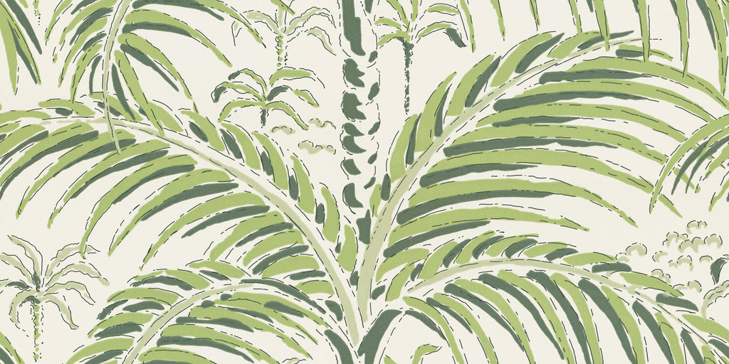 Palm House wallpaper by Langelid/von Bromssen - tropical design in Green