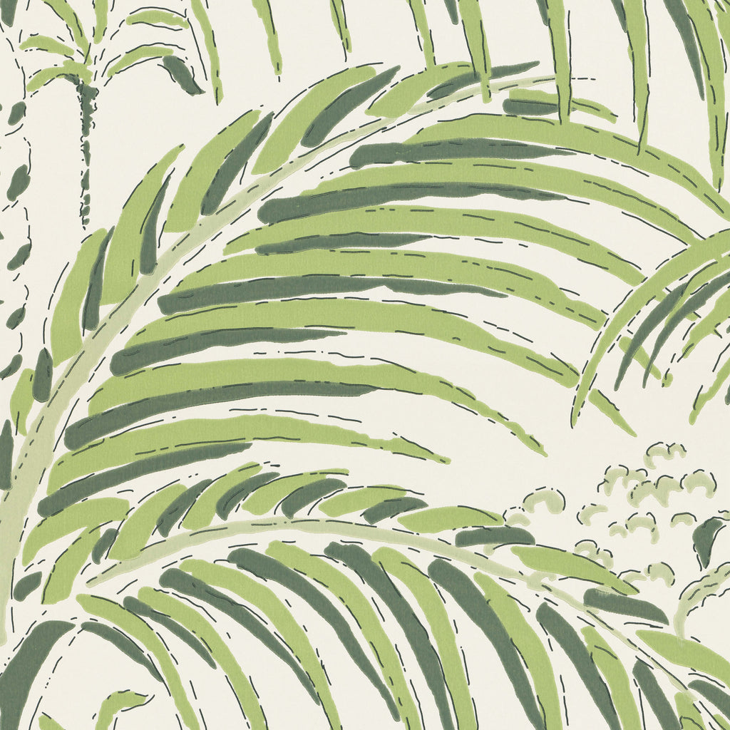 Palm House wallpaper by Langelid/von Bromssen - tropical design in Green