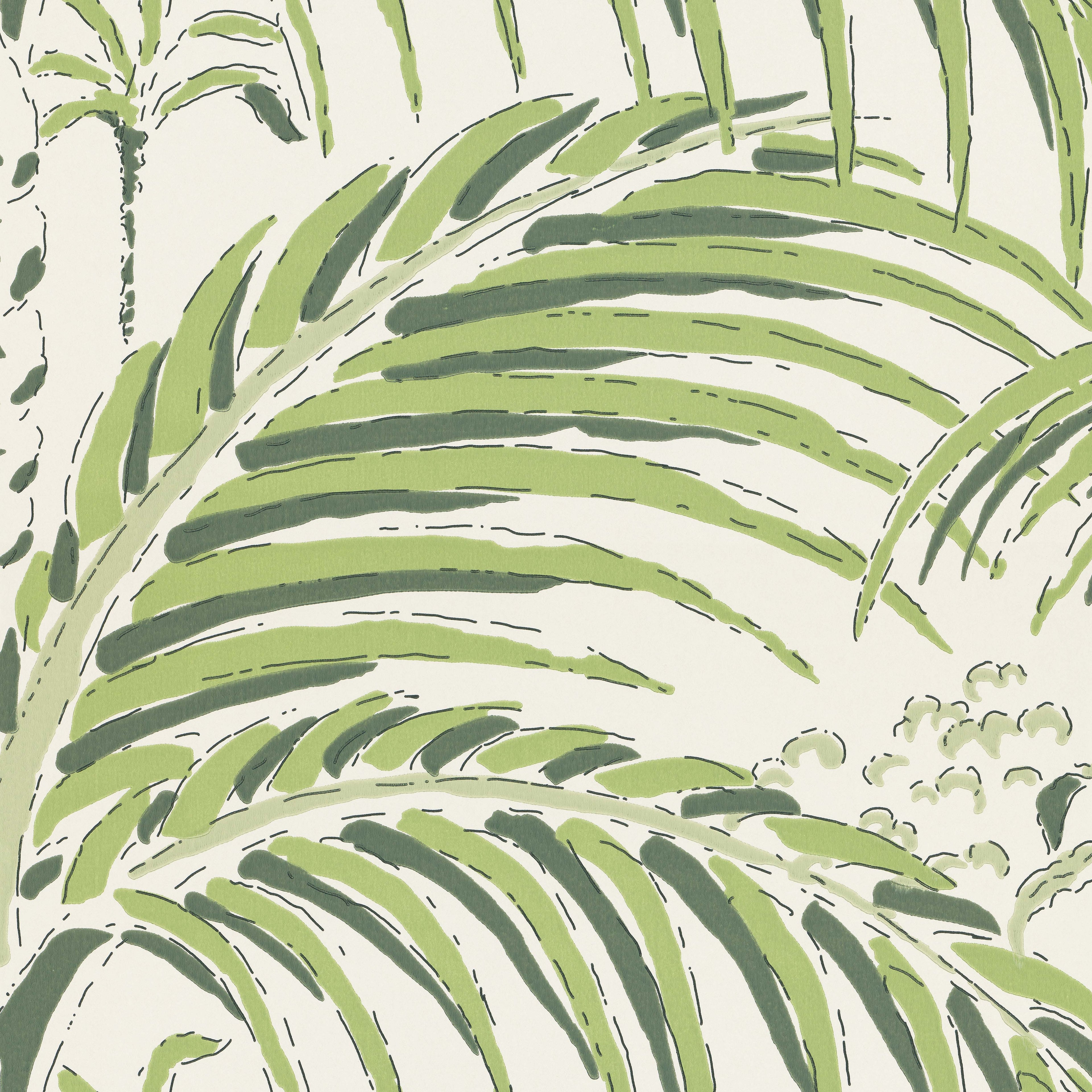 Palm House wallpaper by Langelid/von Bromssen - tropical design in Green