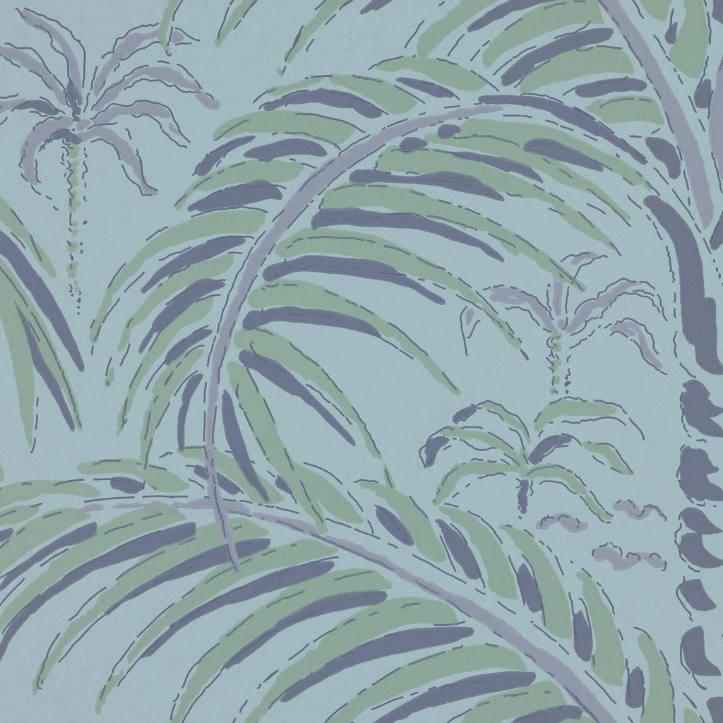 Palm House wallpaper by Langelid/von Bromssen - tropical design in Blue