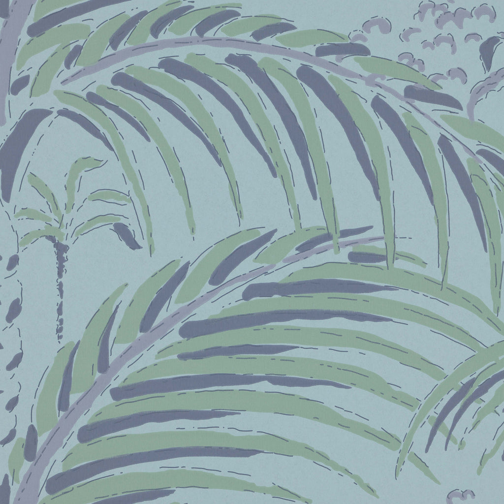 Palm House wallpaper by Langelid/von Bromssen - tropical design in Blue