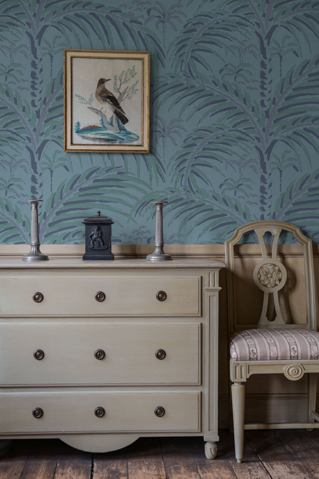 Palm House wallpaper by Langelid/von Bromssen - tropical design in Blue
