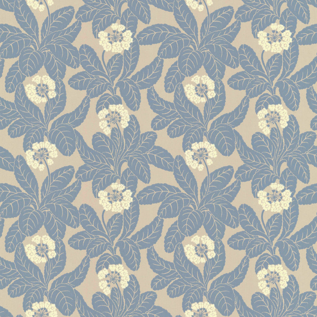 Primula wallpaper by Langelid/von Bromssen - floral design in Blue