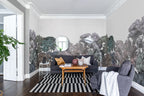 Bellewood wallpaper by Rebel Walls in Multicolour, styled on an interior wall