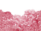 Bellewood wall mural by Rebel Walls in Red, flat swatch