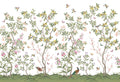 Chinoiserie Chic wallpaper by Rebel Walls in Multicolour, flat pattern repeat