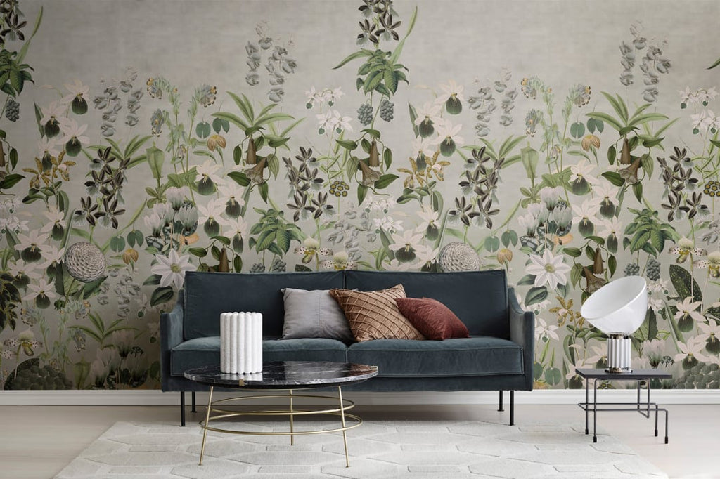 Alice's Garden Mural - Wallpaper Trader