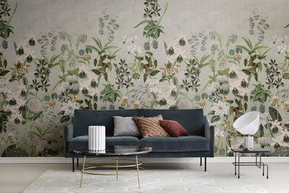 Alice's Garden Mural - Wallpaper Trader
