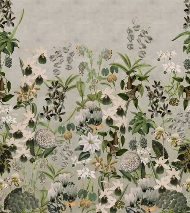 Alice's Garden Mural - Wallpaper Trader