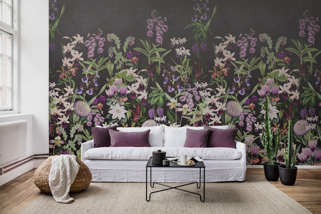 Alice's Garden Mural - Wallpaper Trader