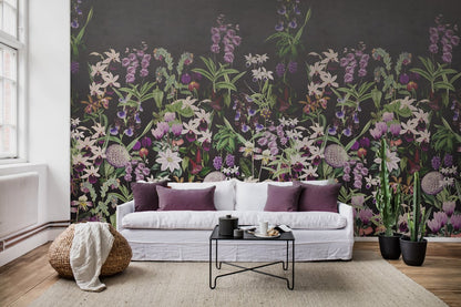 Alice's Garden Mural - Wallpaper Trader