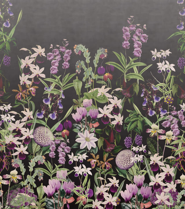 Alice's Garden Mural - Wallpaper Trader