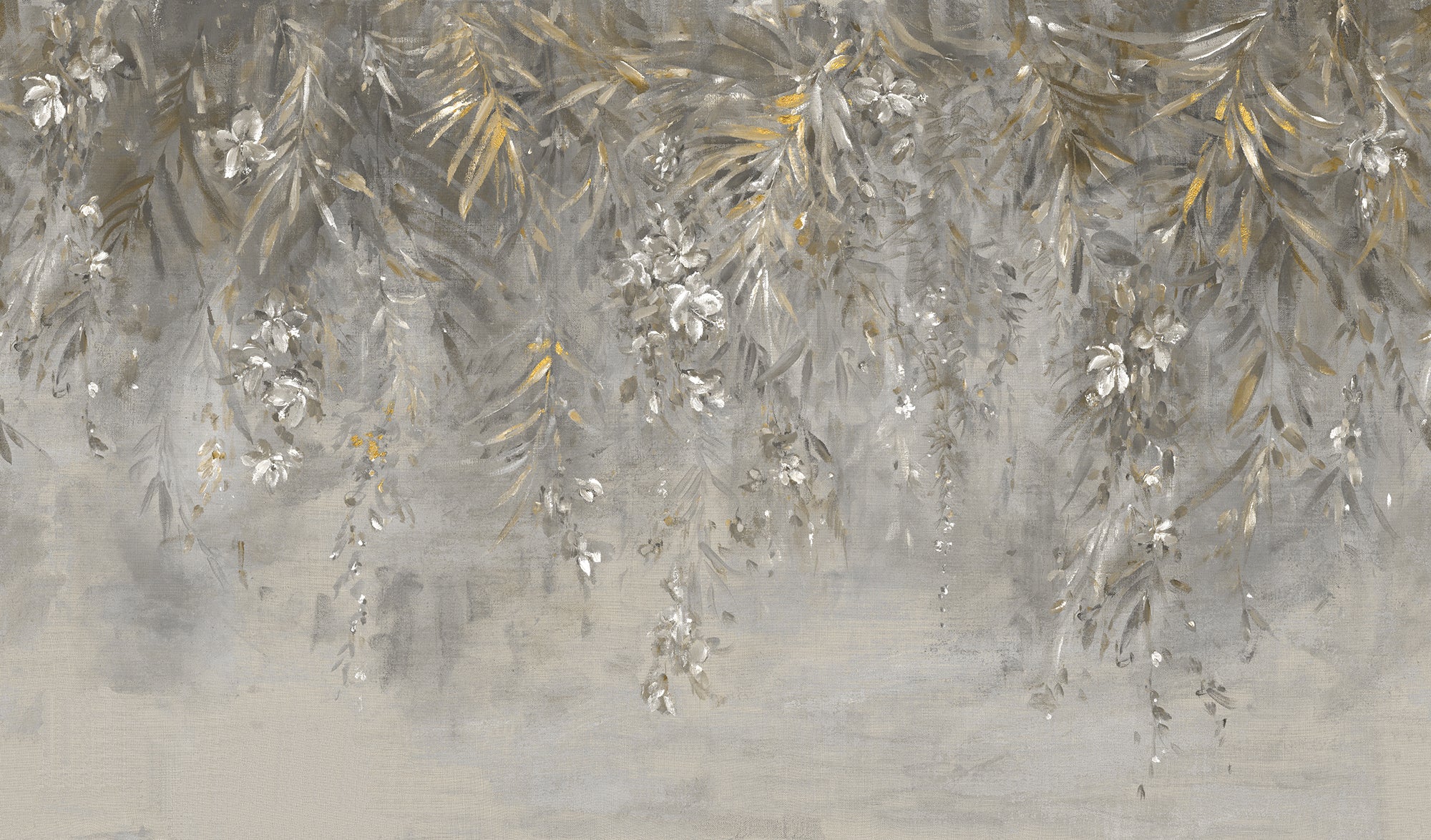 Honolulu wall mural by Rebel Walls in Gold, flat swatch