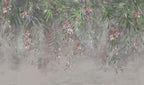 Honolulu wall mural by Rebel Walls in Green, flat swatch