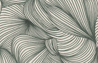Opulence Lines wall mural by Rebel Walls in Green – Moss, flat swatch