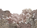 Bellewood wall mural by Rebel Walls in Brown – Rust, flat swatch
