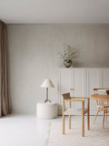 Clay Flow wall mural by Rebel Walls in Cream, styled room