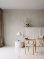 Clay Flow wall mural by Rebel Walls in Cream, styled room