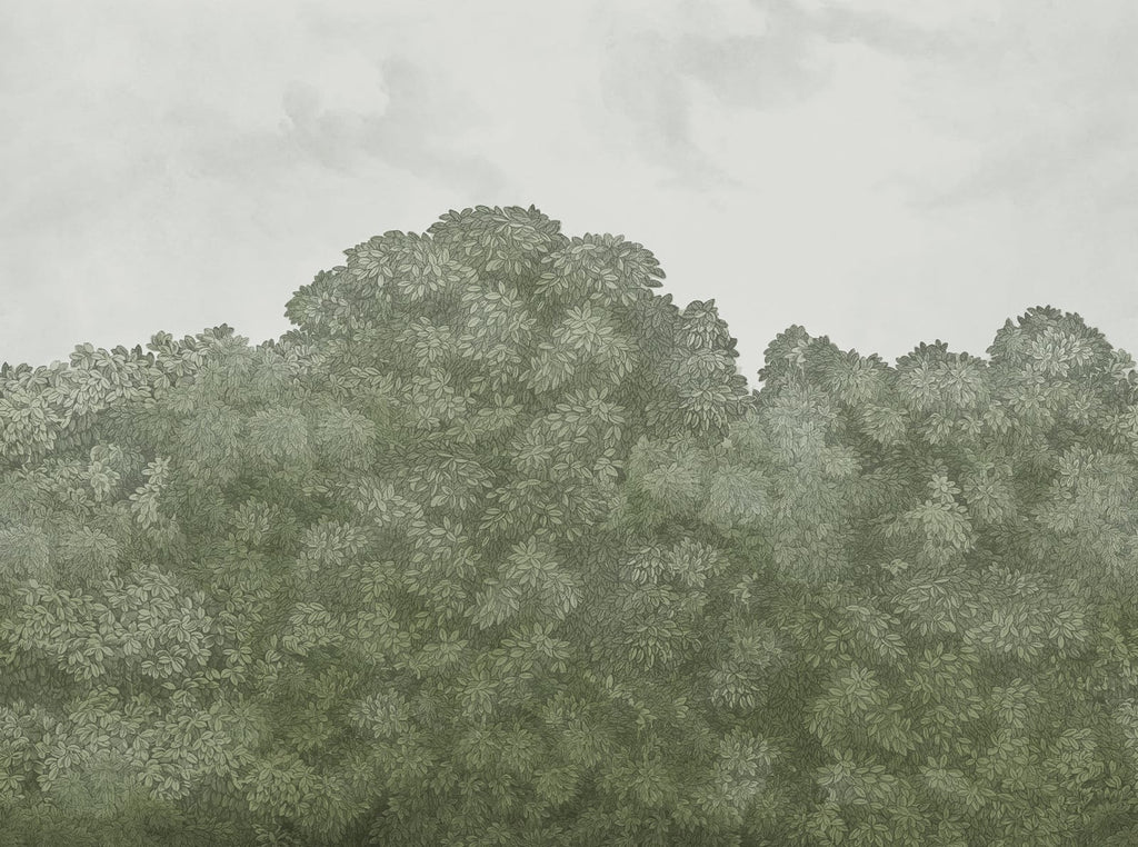 Belle Buisson - Green – Soft Sage wallpaper swatch