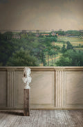 Panorama Views - Beige wall mural by Rebel Walls, styled room