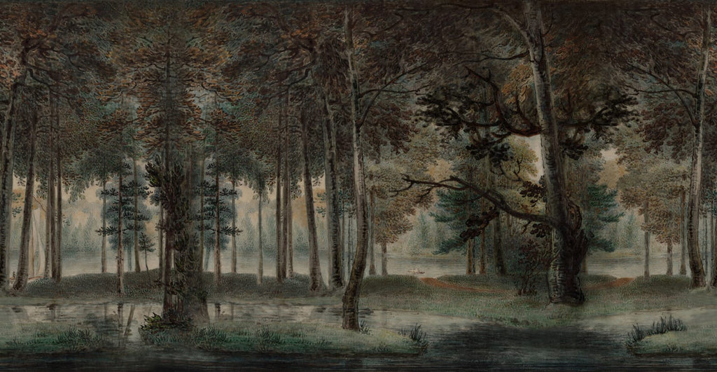 Lovers Forest - Green wallpaper swatch