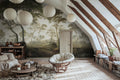 The Green Forest - Green wall mural by Rebel Walls, styled room