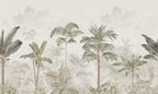 Jungle Horizon - Green – Sage Tone wallpaper swatch