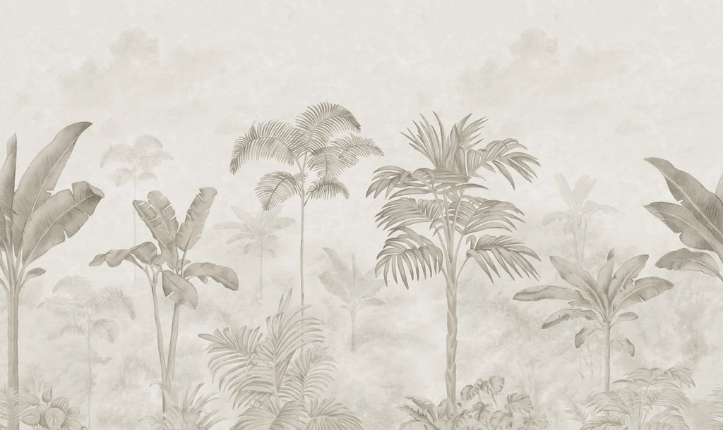 Jungle Horizon - Beige wallpaper swatch