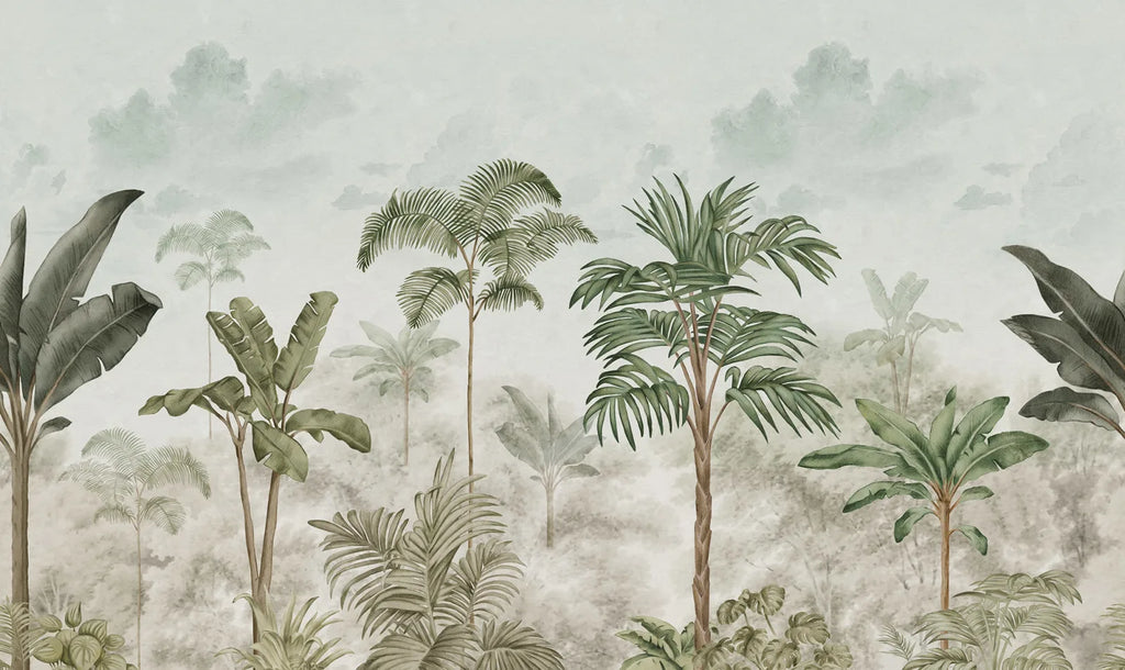 Jungle Horizon - Green – Vivid Tone wallpaper swatch