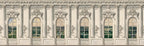 Ballroom Windows - Beige wallpaper swatch