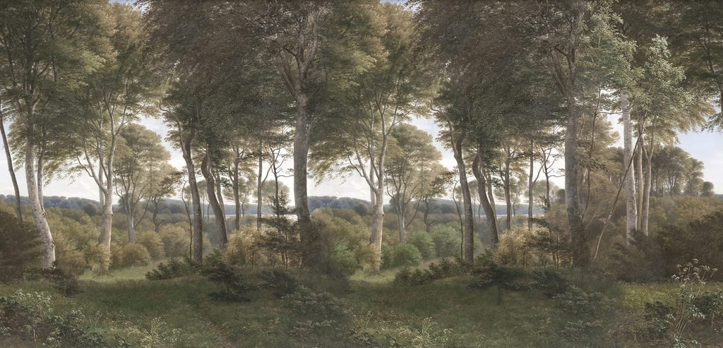 Danish Forest - Green wallpaper swatch