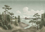 Lake View - Green wallpaper swatch
