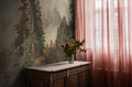 Mountain Horizon - Brown wall mural by Rebel Walls, styled room