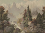 Mountain Horizon - Brown wallpaper swatch